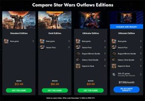 star wars outlaw editions