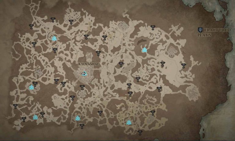 Altars Of Lilith Locations A Guide To Finding All Altars In Diablo 4   Altars Of Lilth Locations From Fractured Peaks 768x462 