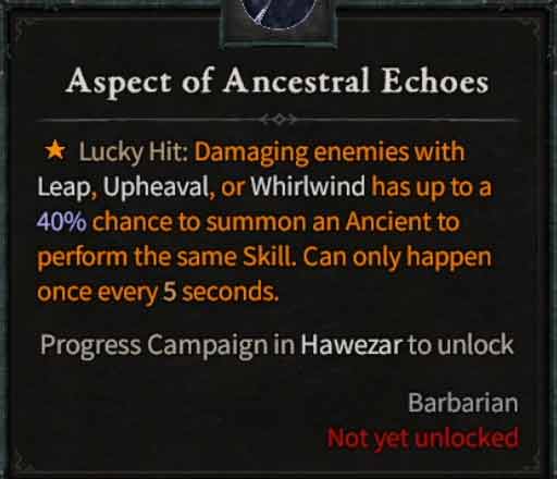 Aspect of Ancestral Echoes