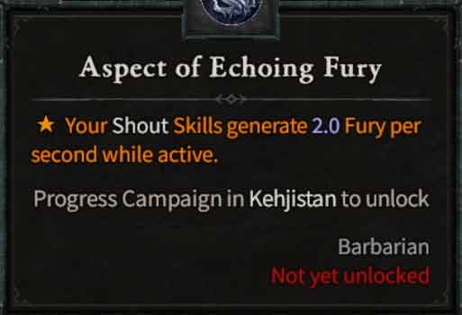 Aspect of Echoing Fury