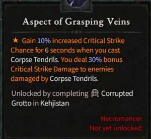 Aspect of Grasping Veins