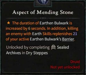 Aspect of Mending Stone