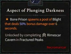 Aspect of Plunging Darkness