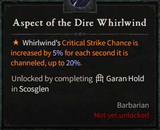 Aspect of the Dire Whirlwind