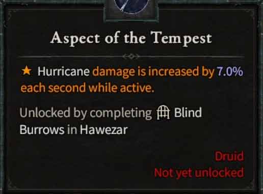 Aspect of the Tempest