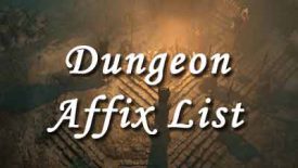 dungeon affix list