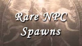 rare npc spawns, list and locations