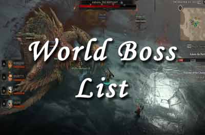 world boss list