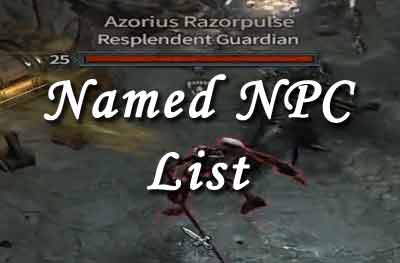Diablo 4 Named NPC List