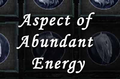 Aspect of Abundant Energy