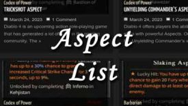 d4 aspect list