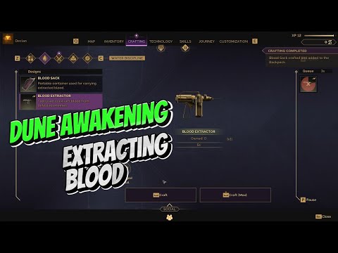 dune awakening extracting blood