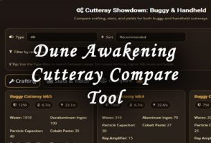 dune awakening cutteray compare tool