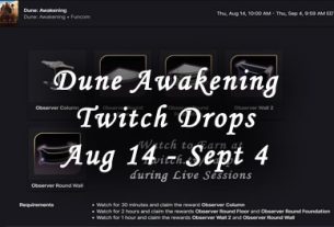 dune awakening twitch drops aug 14 - sept 4