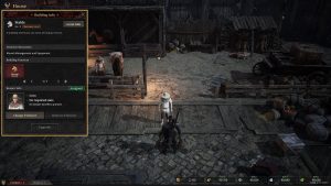 In-game Stable building interface