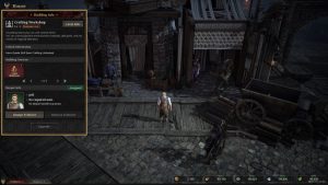 In-game Workshop building interface