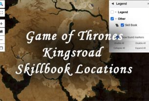 game of thrones kingsroad skillbook locations