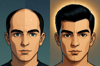 minoxidil hairline transformation before after