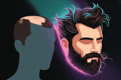 oral minoxidil dramatic hair growth before after