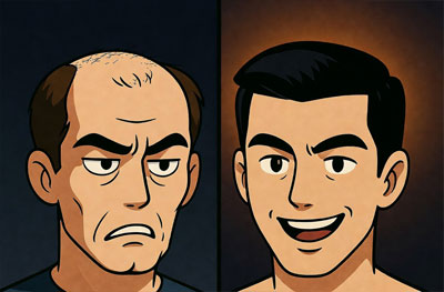 ru58841 dramatic hair transformation