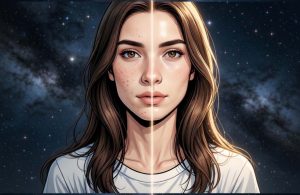 skincare maxing glass skin split transformation