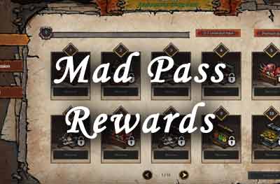 mad pass rewards list