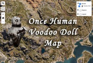 voodoo doll location map