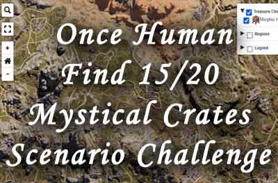 find 15 mystical crates scenario challnege