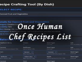 Once Human Chef Recipes List