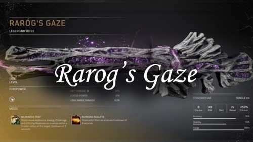 rarogs gaze legendary