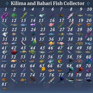 palia fish collector number chart
