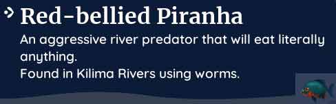 palia red-bellied piranha