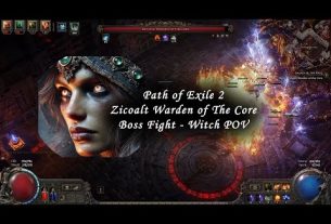 Zicoatl Warden of The Core with a Witch in Path of Exile 2