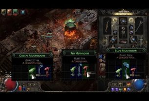 green red blue mushroom path of exile 2