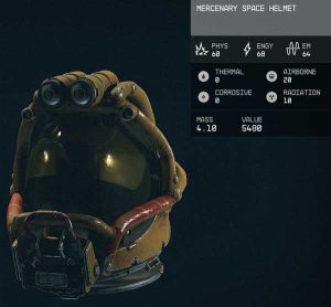 mercenary space helmet