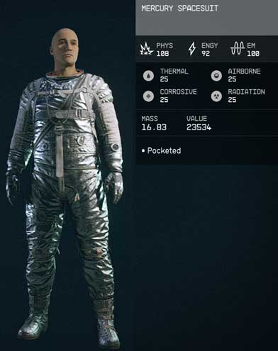 mercury spacesuit