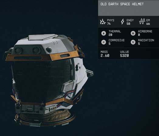 old earth space helmet