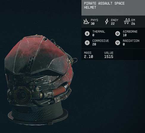 Pirate Assault Space Helmet - Starfield