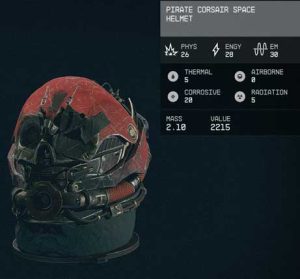 pirate corsair space helmet