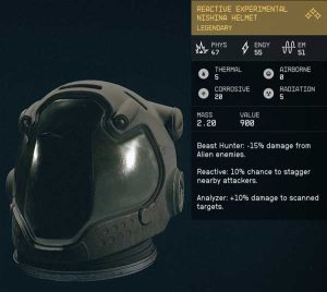 reactive experimental nishina helmet