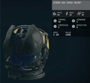 sysdef ace space helmet