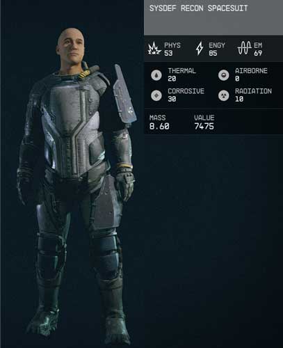 Sysdef Recon Spacesuit - Starfield