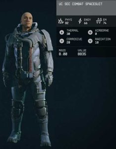 uc sec combat spacesuit