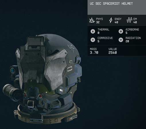 uc sec spaceriot helmet