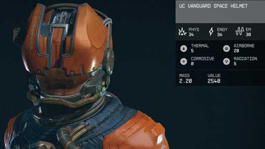 uc vanguard space helmet