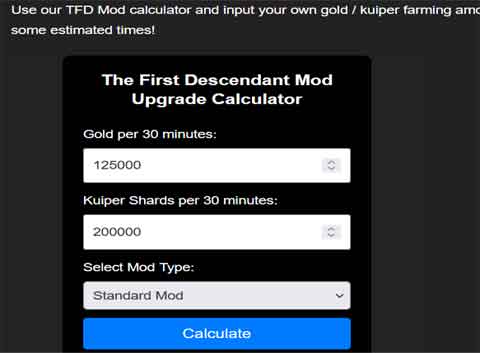 tfd mod upgrade calculator