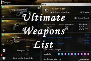 tfd ultimate weapons list