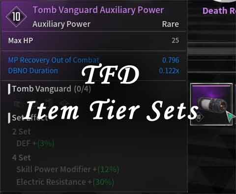 tfd item tier sets