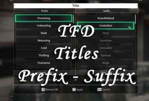 Titles Prefix Suffix List