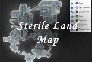 the first descendant sterile land map